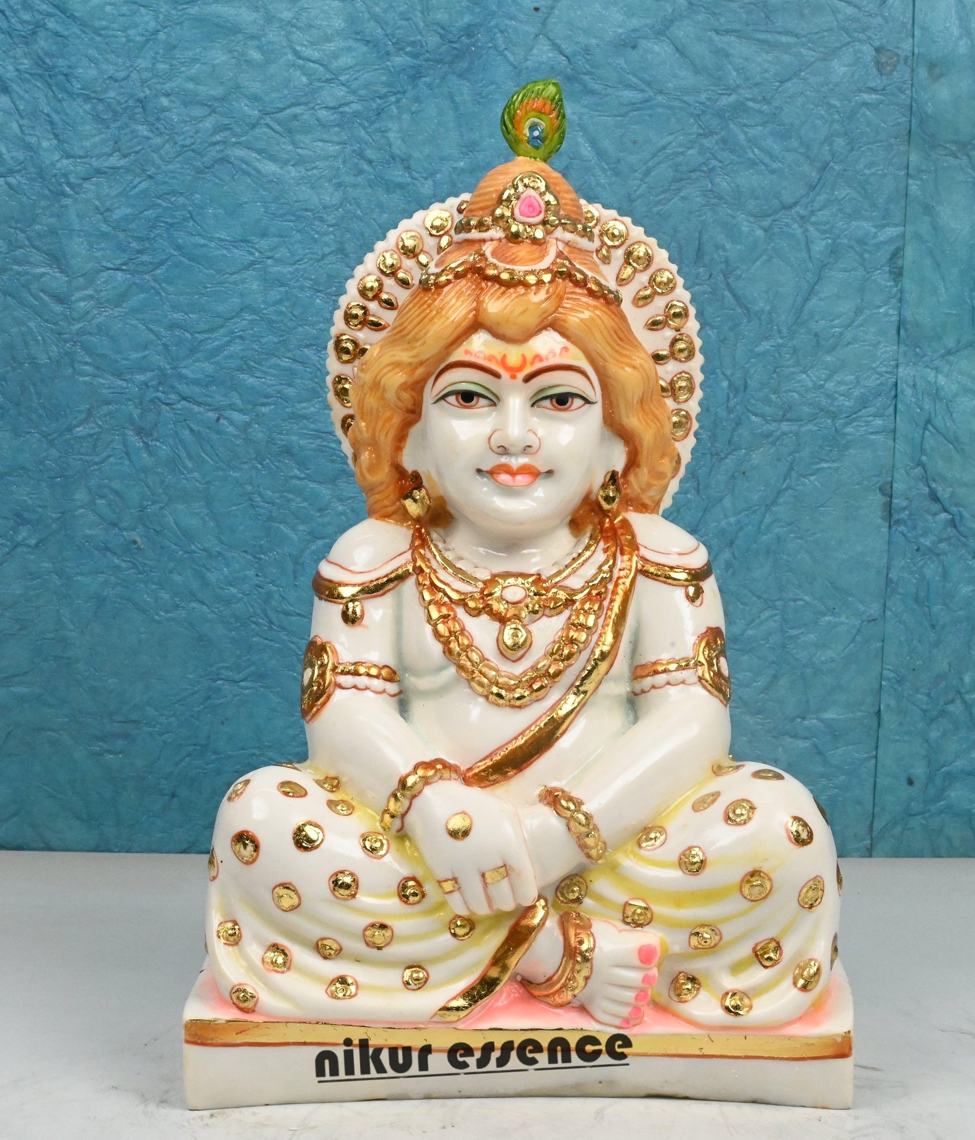 Buy Handcrafted Cultured Marble Laddu Gopal Statue online