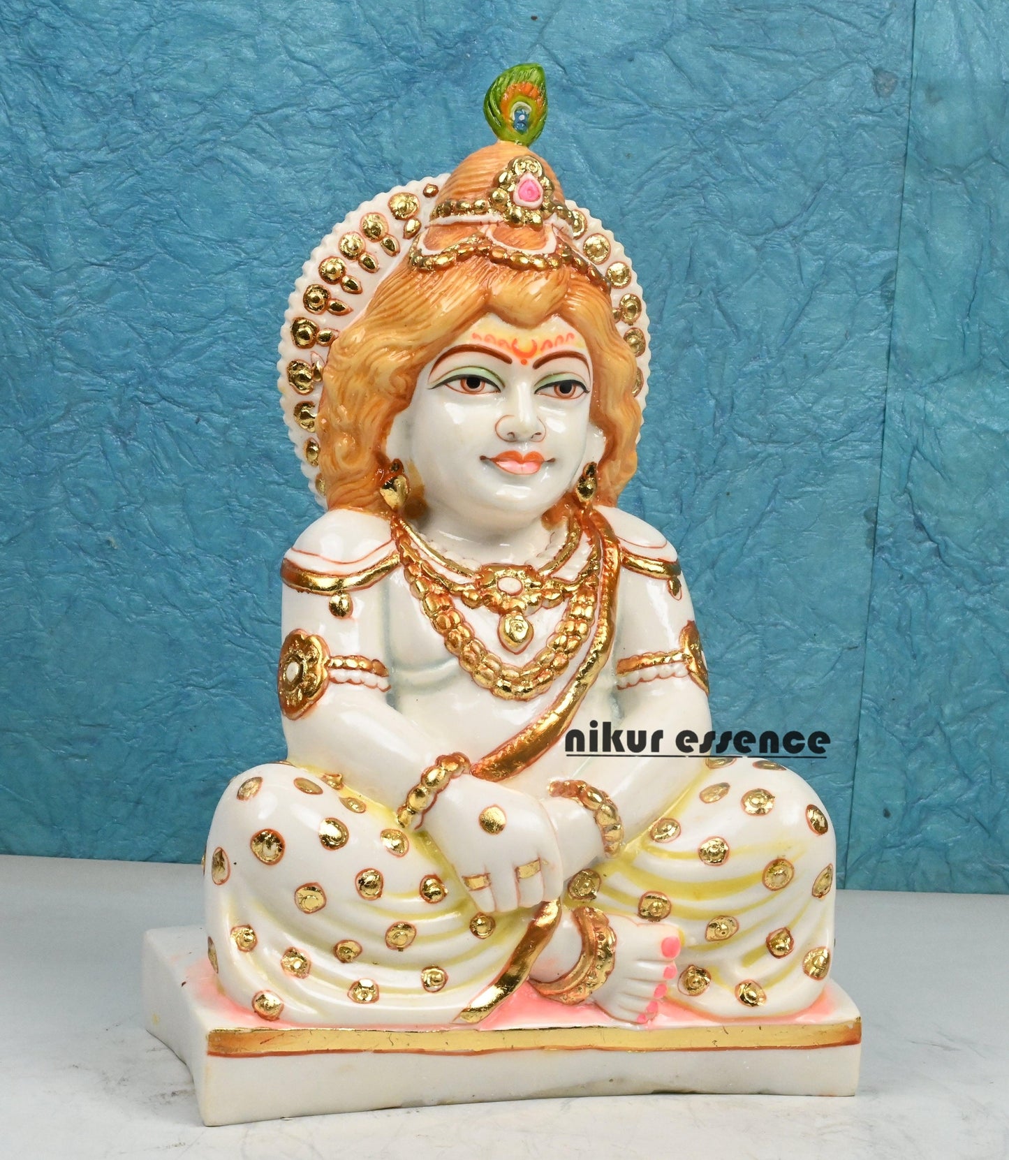 Buy Handcrafted Cultured Marble Laddu Gopal Statue online