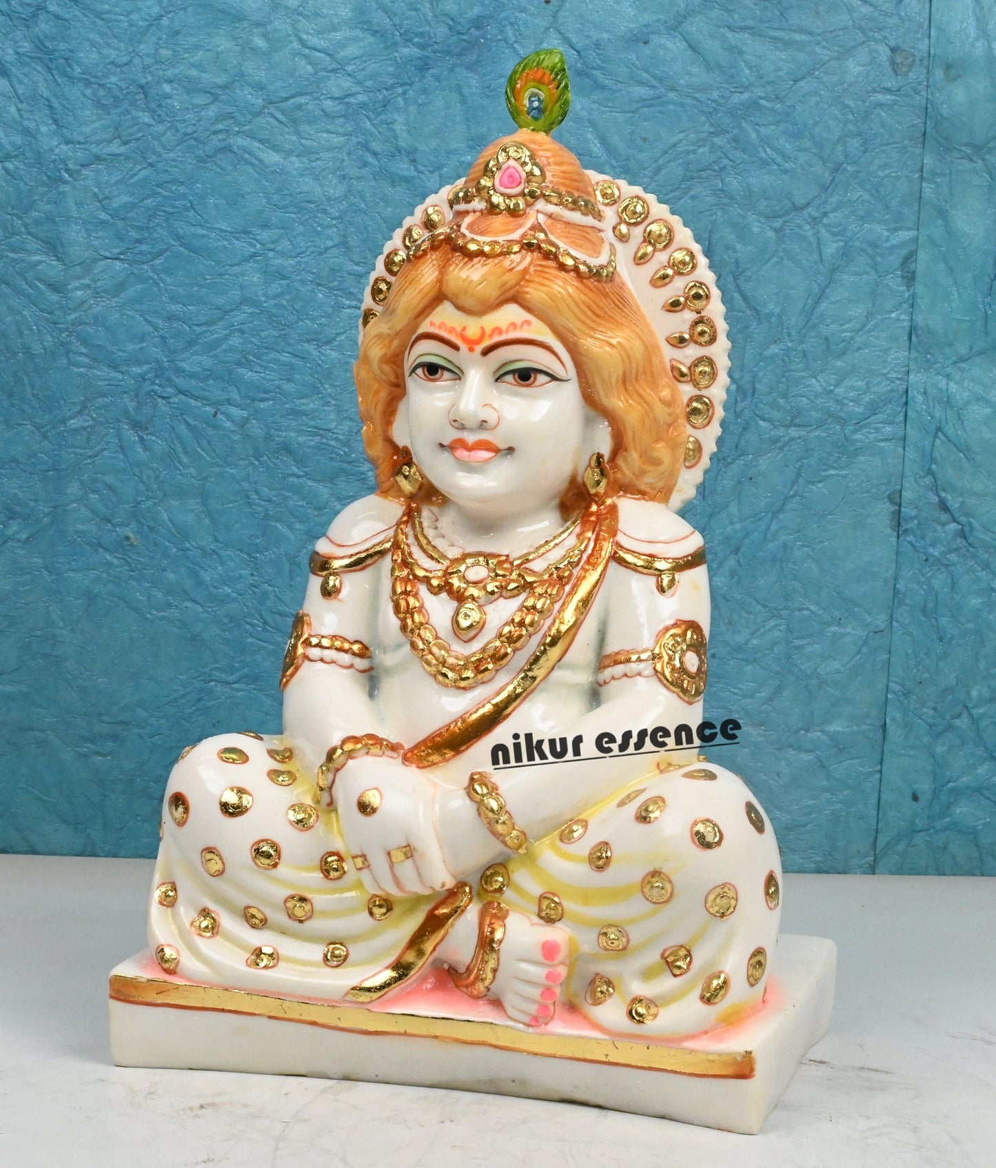 Buy Handcrafted Cultured Marble Laddu Gopal Statue online