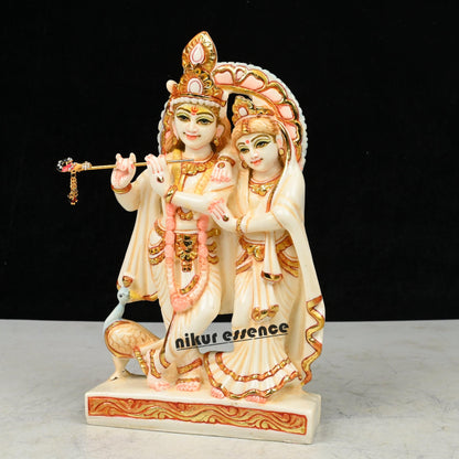 Buy Cultured Marble Radha Krishna Statue online -Marble Radha Krishna