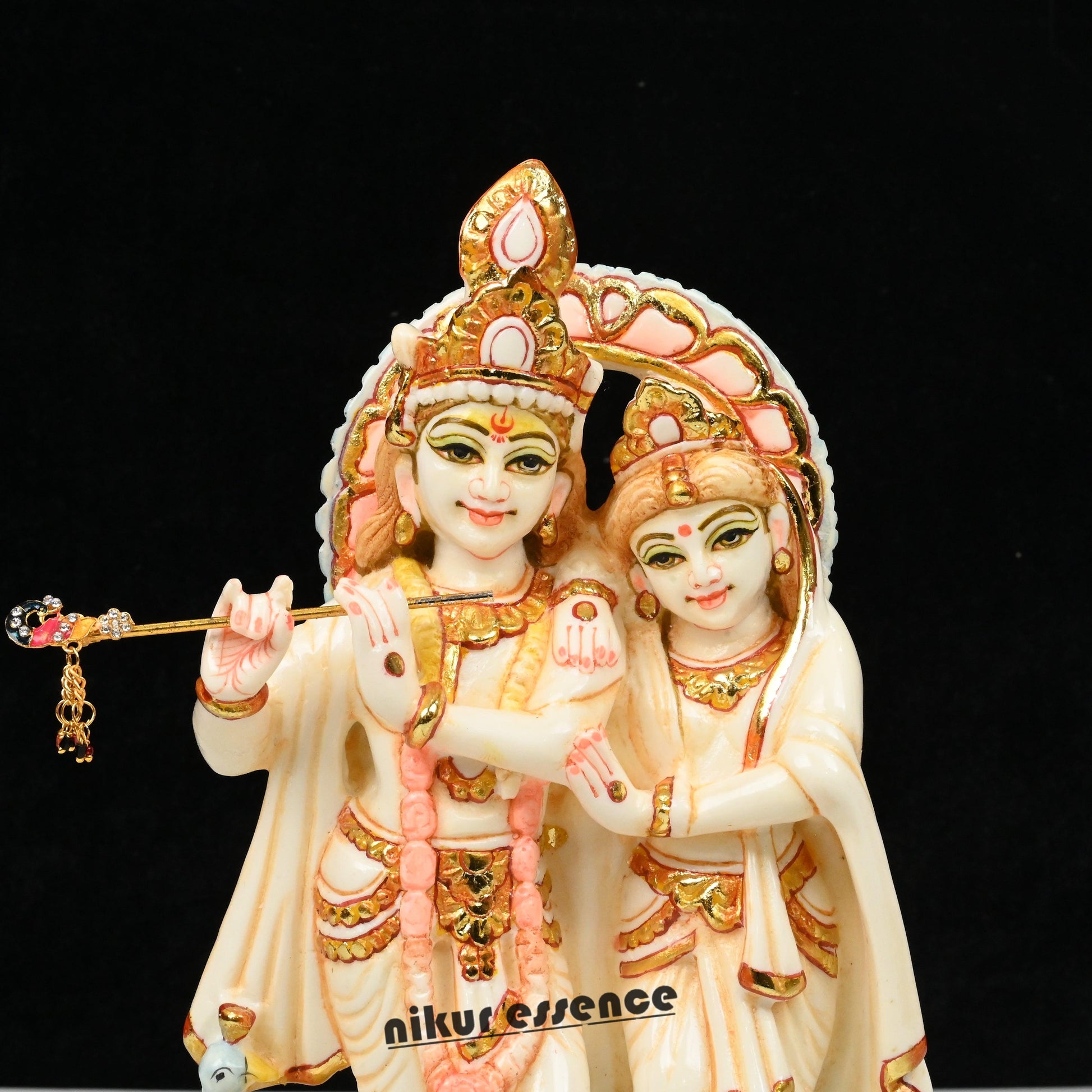 Buy Cultured Marble Radha Krishna Statue online -Marble Radha Krishna