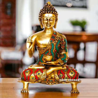 Buy Brass Meditating Buddha Statue