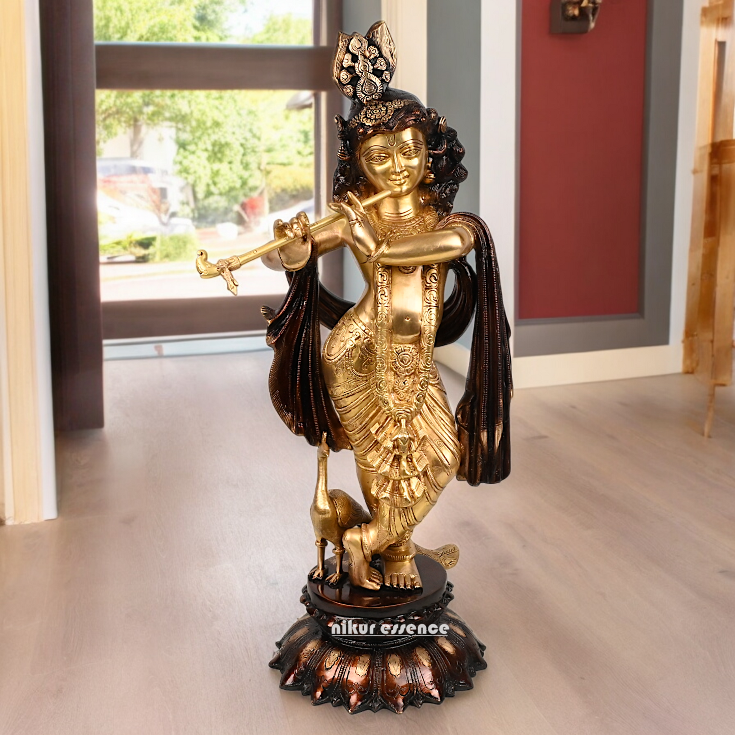 Online Braas Krishna Standing with Playing Flute - 68.5 cm Idols Nikuressence