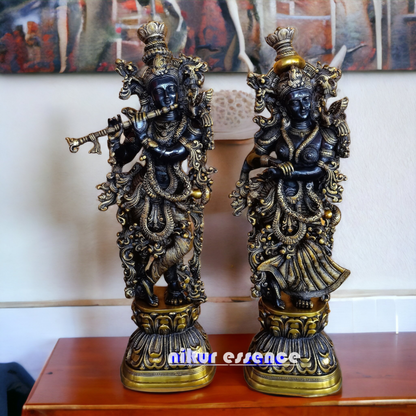 Online Large Radha Krishna Standing Idol - 29 cm