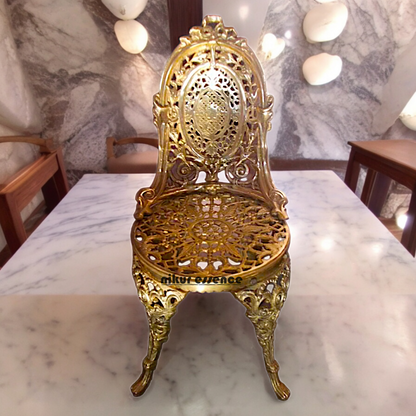 Large solid brass chair - 34 inches Idols Nikuressence