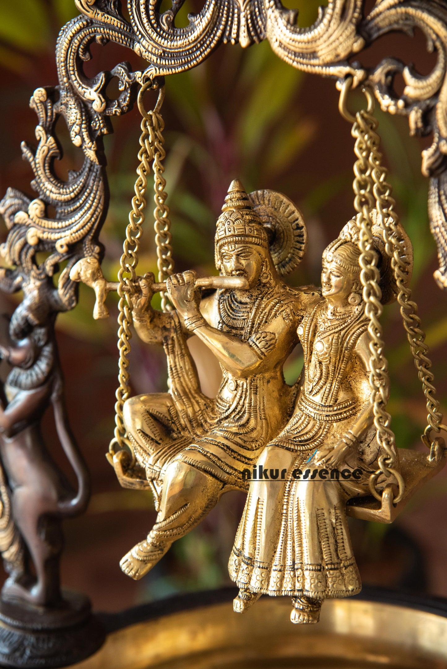 Online Radha Krishna Swing Jhula Urli - 53 cm Idols Nikuressence