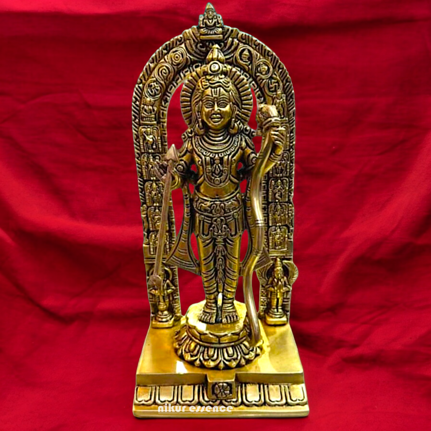 Antique Brass Ram Lalla Idol - 9 Inches