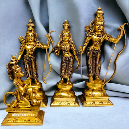 Pure brass Ram Darbar Set Idol - 18 inches Idols Nikuressence