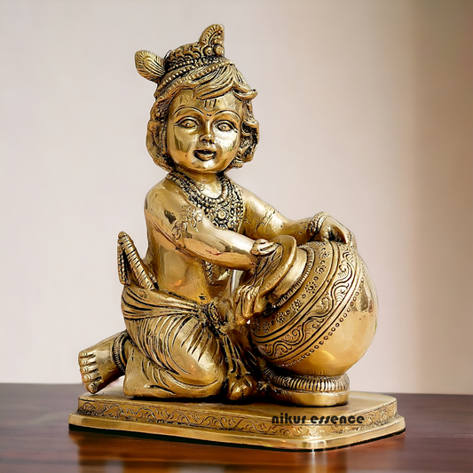 Buy Solid Brass Bal Krishna Idol- 18 cm