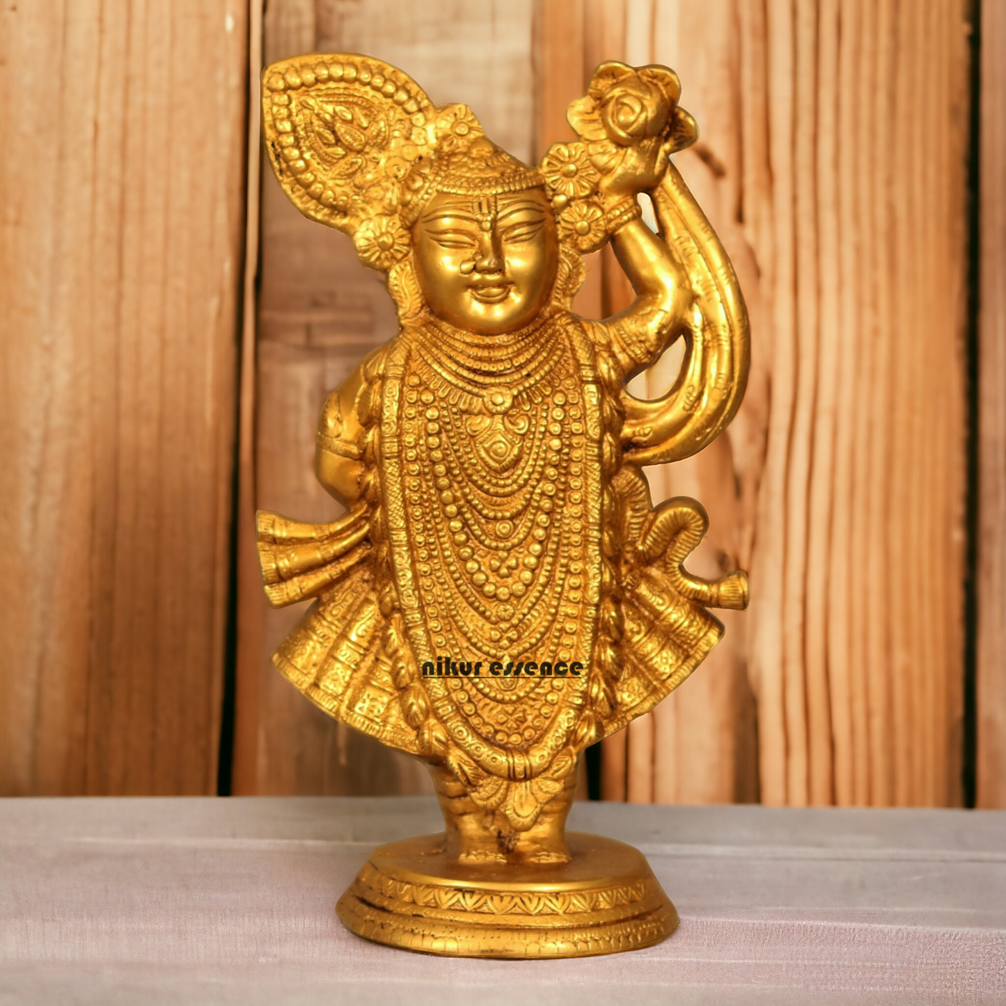 Solid Brass shrinath ji Idol - 35.56 cm Idols Nikuressence