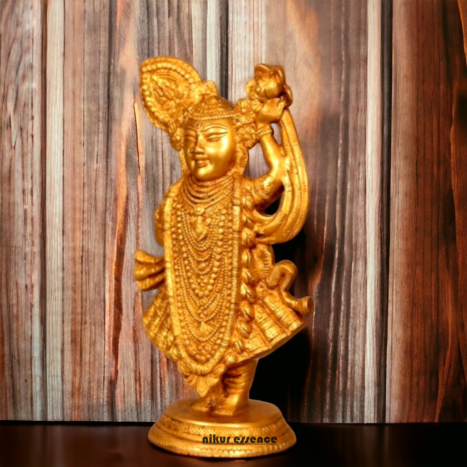 Solid Brass shrinath ji Idol - 35.56 cm Idols Nikuressence