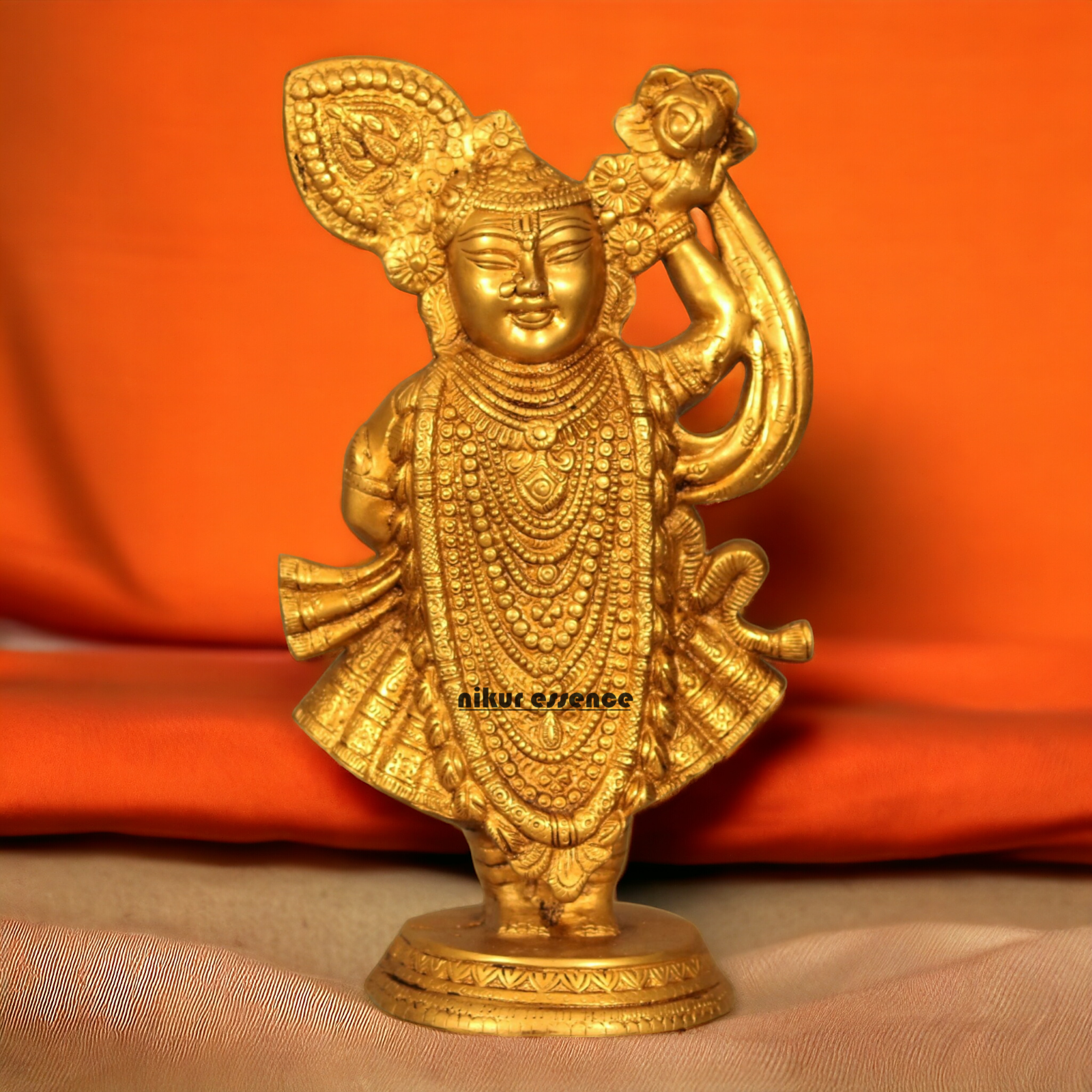 Solid Brass shrinath ji Idol - 35.56 cm Idols Nikuressence