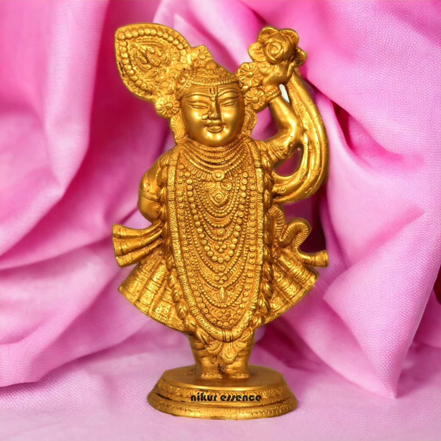 Solid Brass shrinath ji Idol - 35.56 cm Idols Nikuressence