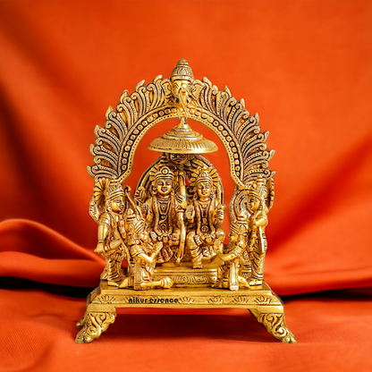 Lord Ram Darbar Solid Brass Idol - 33 cm