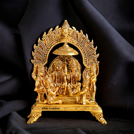 Lord Ram Darbar Solid Brass Idol - 33 cm Idols Nikuressence