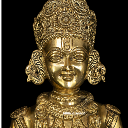 Lord Swaminarayan and Gunatitanand Swami Akshar Purushottam Solid Brass idol - 23 inches Idols Nikuressence