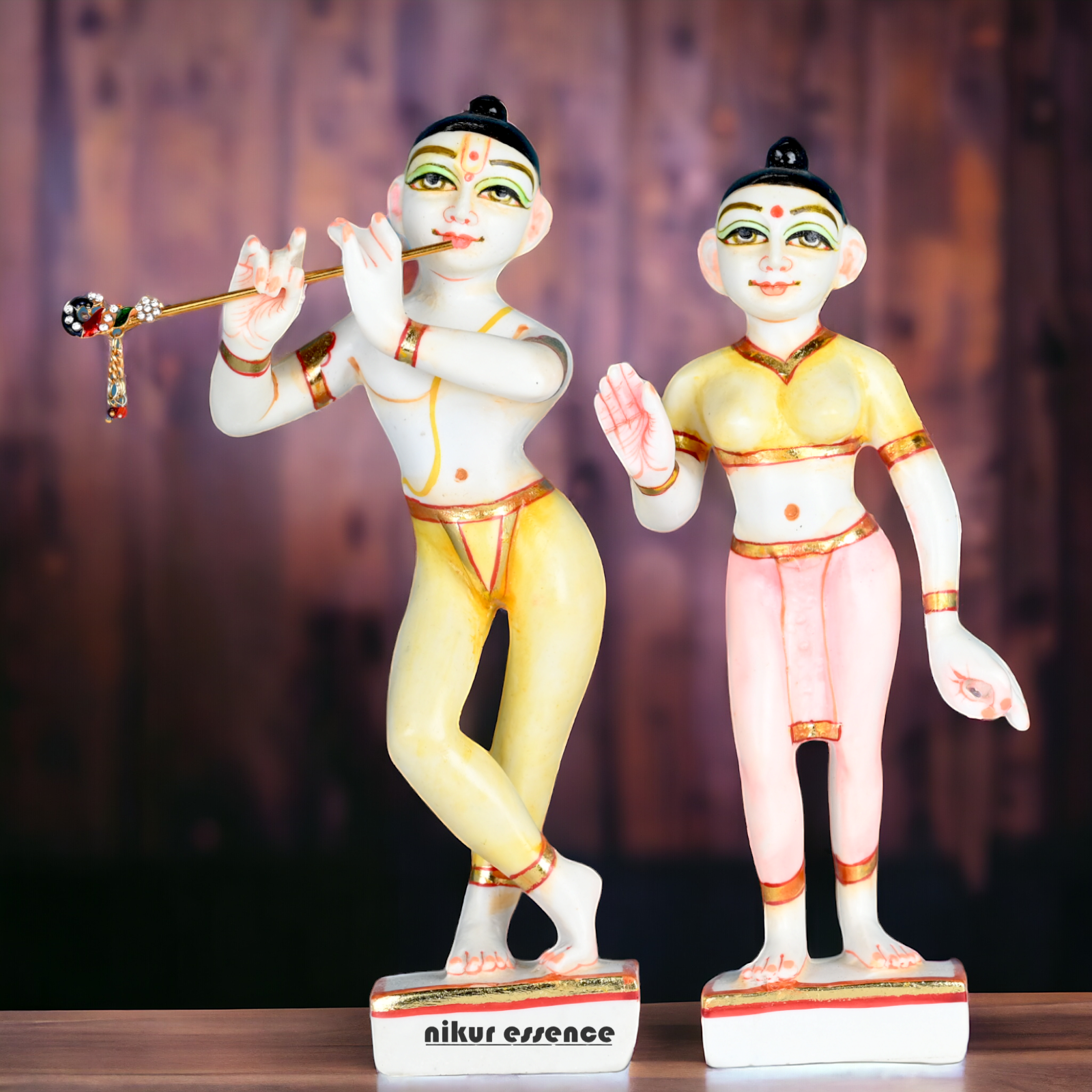 Buy Cultured Marble ISKCON Radha Krishna Statue