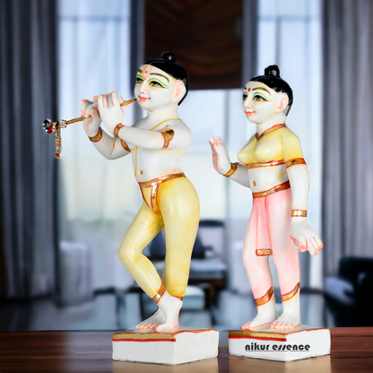 Buy Cultured Marble ISKCON Radha Krishna Statue