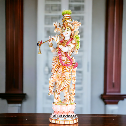 Buy Cultured Marble Krishna Murti | 72 cm height