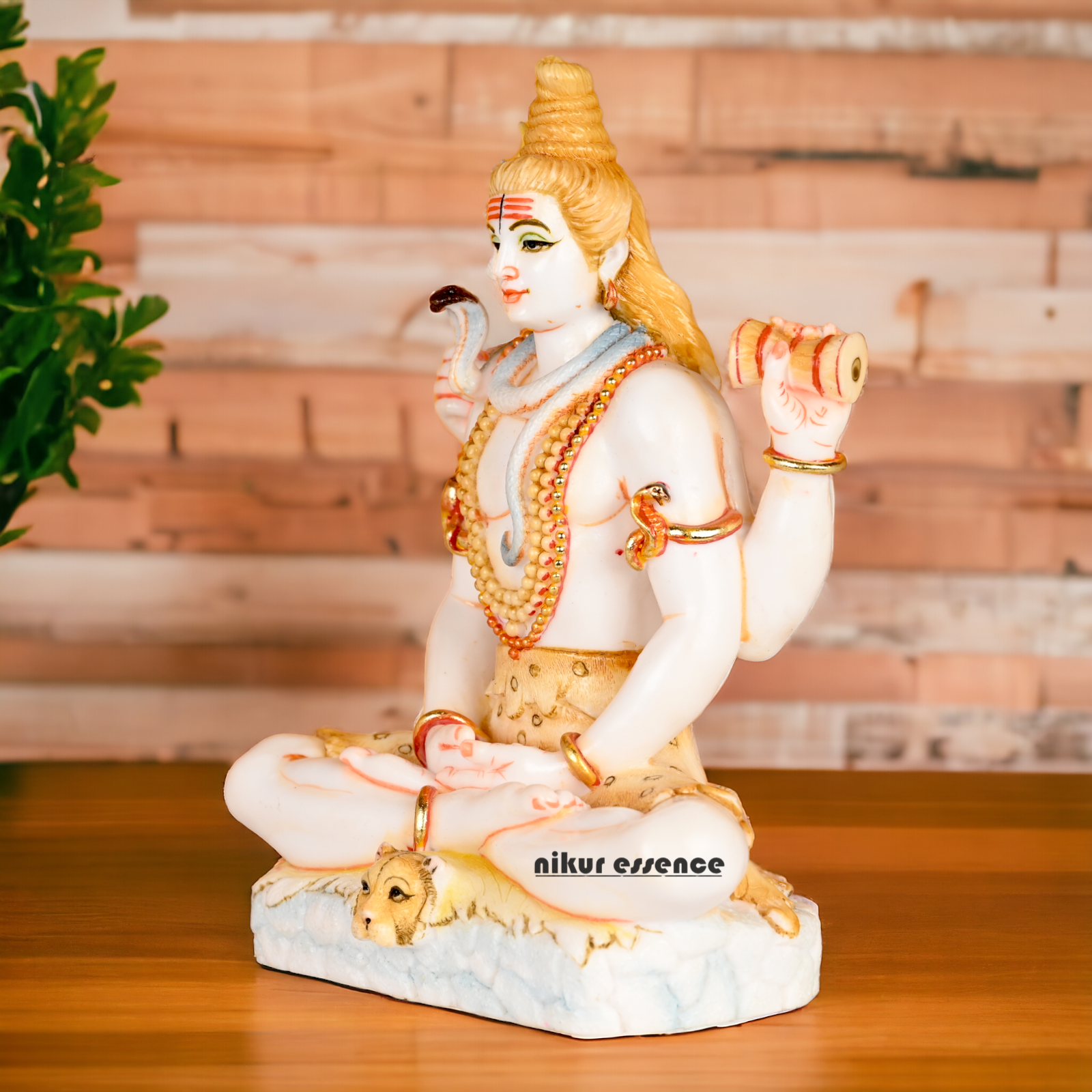 Buy Cultured Marble Shiva Statue - Handcrafted Hindu God