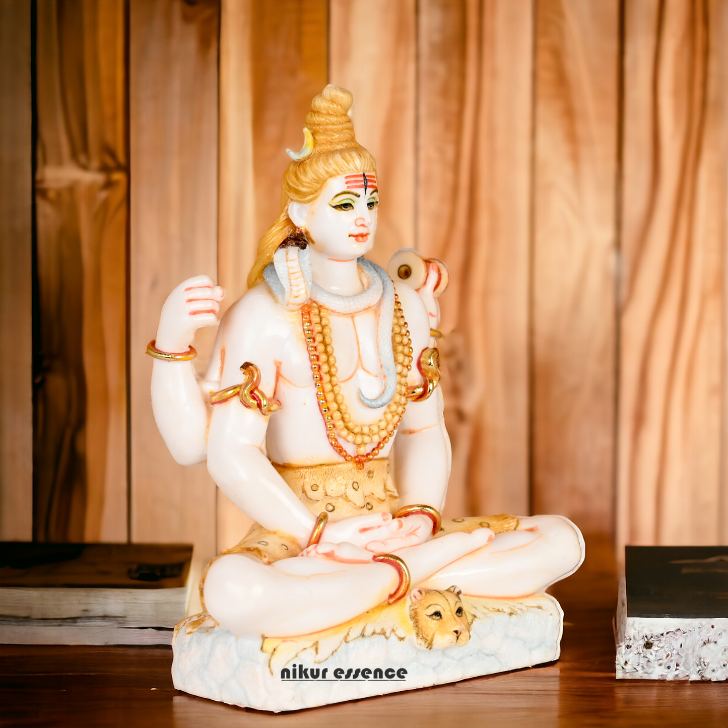 Buy Cultured Marble Shiva Statue - Handcrafted Hindu God