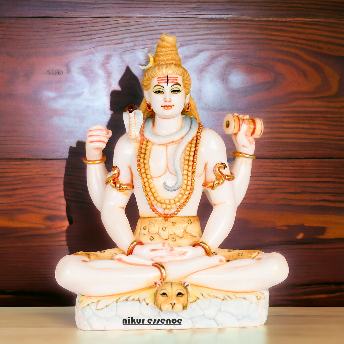 Buy Cultured Marble Shiva Statue - Handcrafted Hindu God