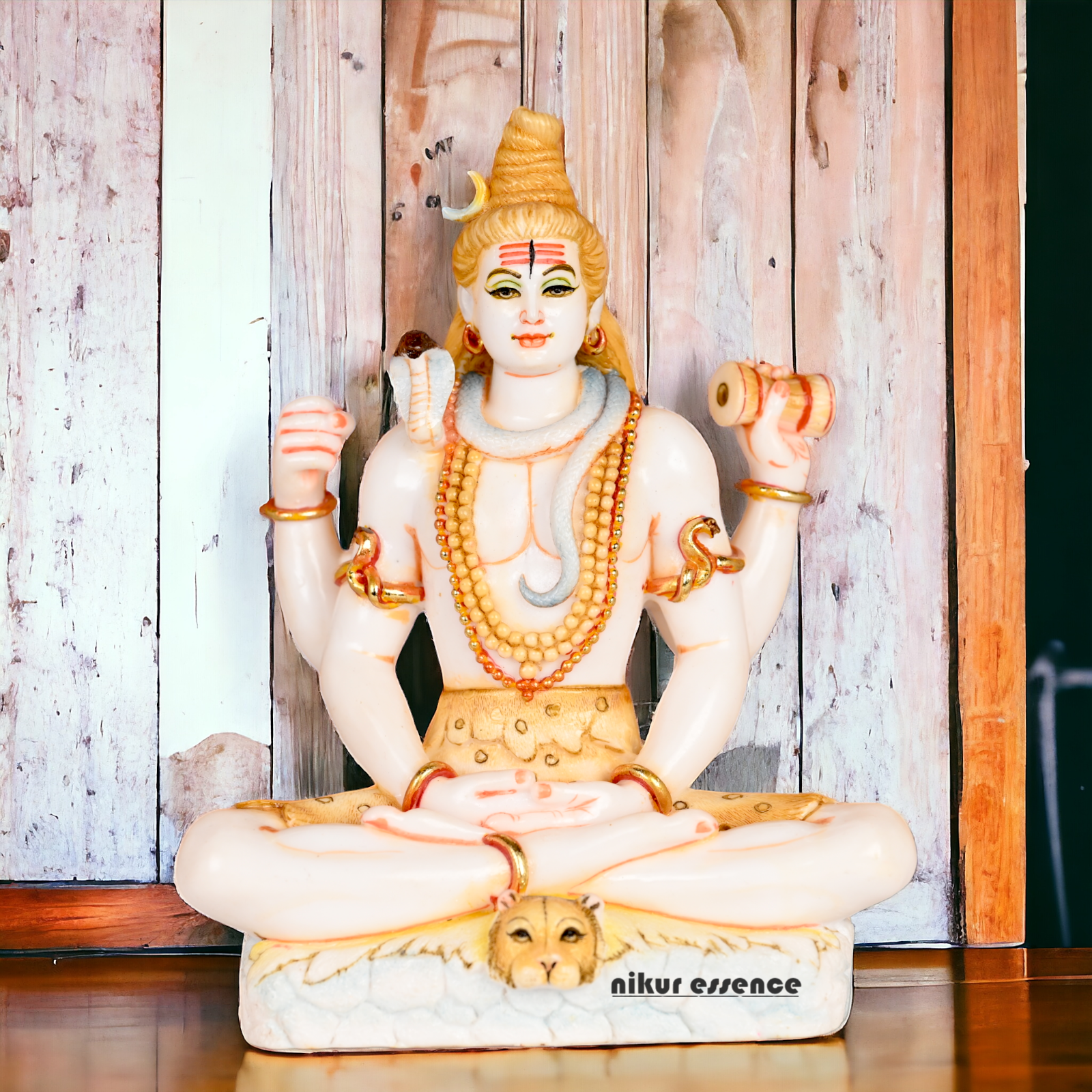 Buy Cultured Marble Shiva Statue - Handcrafted Hindu God