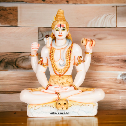 Buy Cultured Marble Shiva Statue - Handcrafted Hindu God