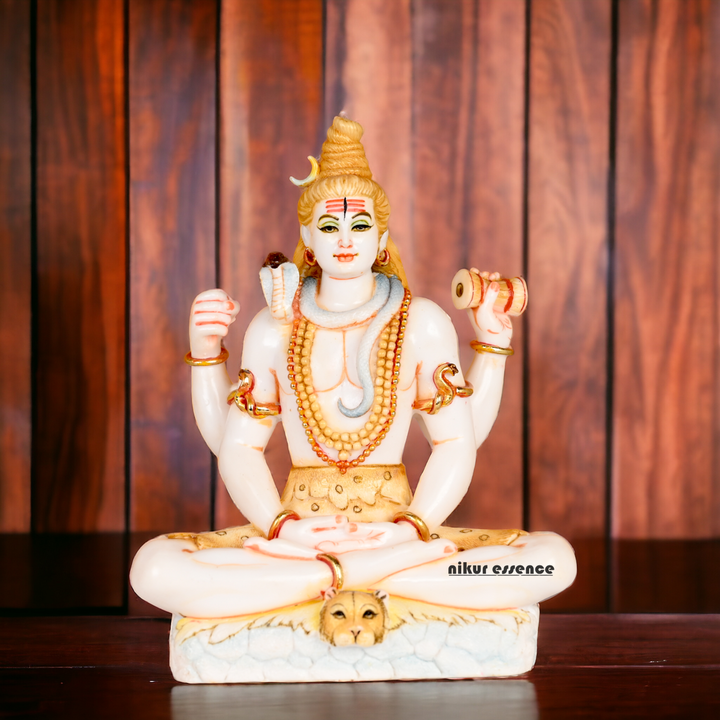 Buy Cultured Marble Shiva Statue - Handcrafted Hindu God