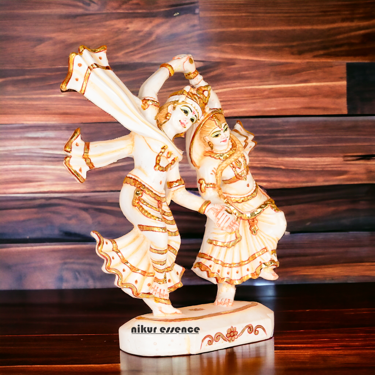 Buy Cultured Marble Radha Krishna in dancing statue