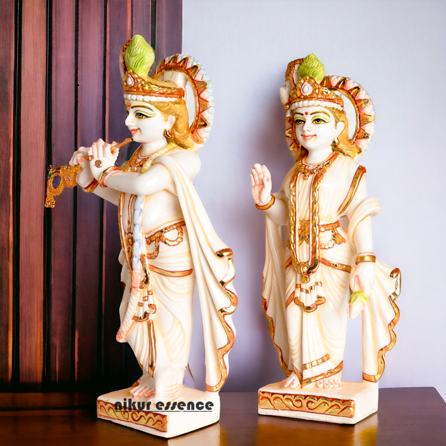 Marble Radha Krishna Statue | Buy Marble Radha Krishna| 12 inch Height | Nikur essence