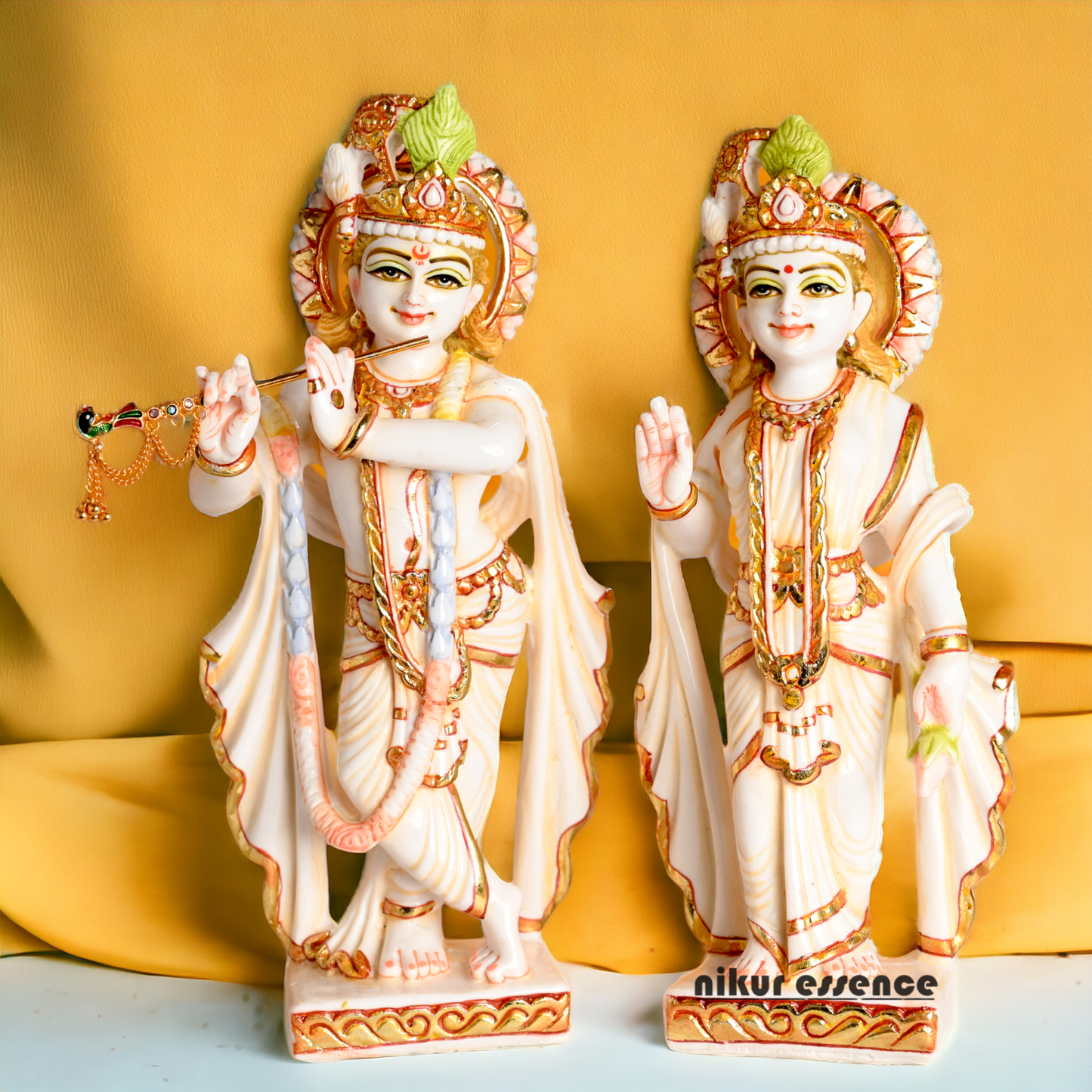 Marble Radha Krishna Statue | Buy Marble Radha Krishna| 12 inch Height | Nikur essence