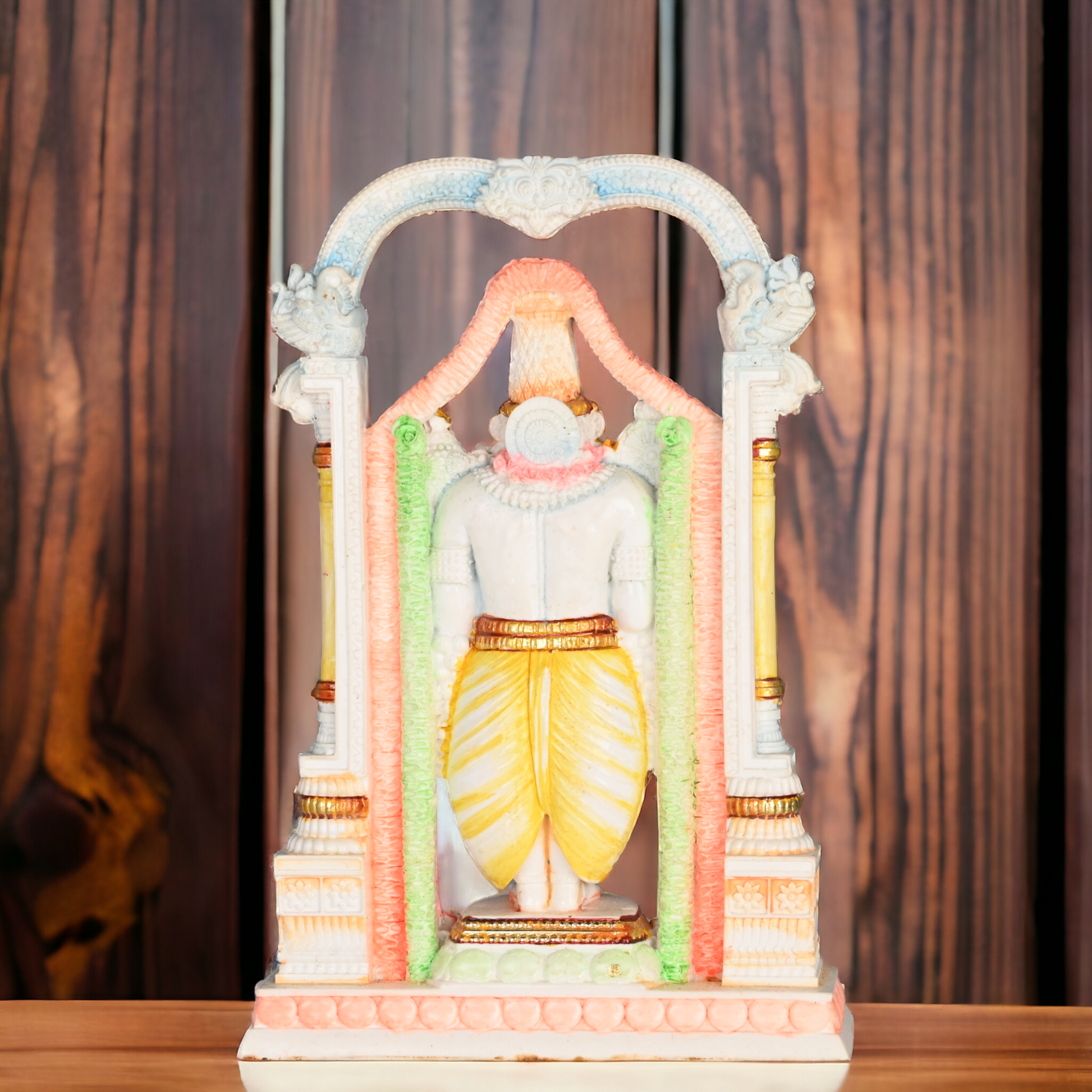 Buy Handcrafted Cultured Marble Tirupati Balaji Statue - Lord Venkateswara Idol for Spiritual Nikuressence