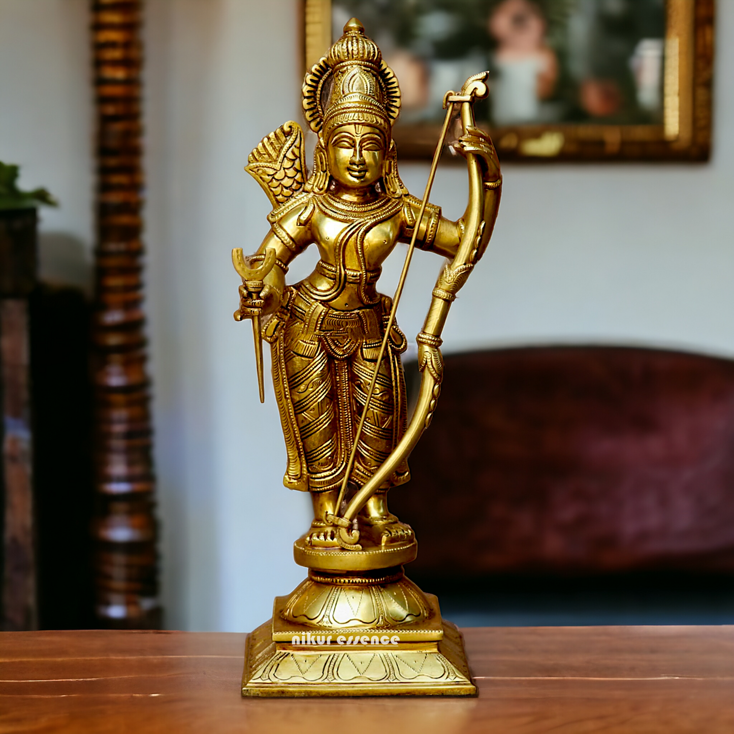 Lord Ram Parivar Darbar Solid Brass idol - 19 inches