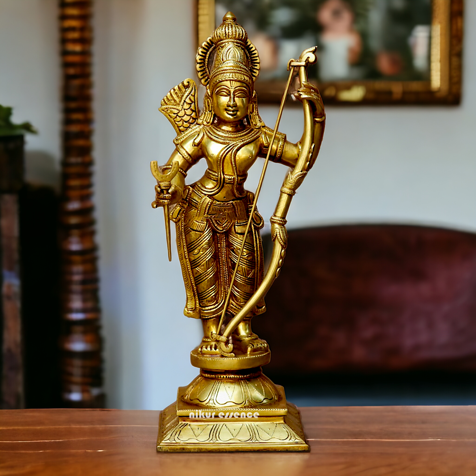 Lord Ram Parivar Darbar Solid Brass idol - 19 inches