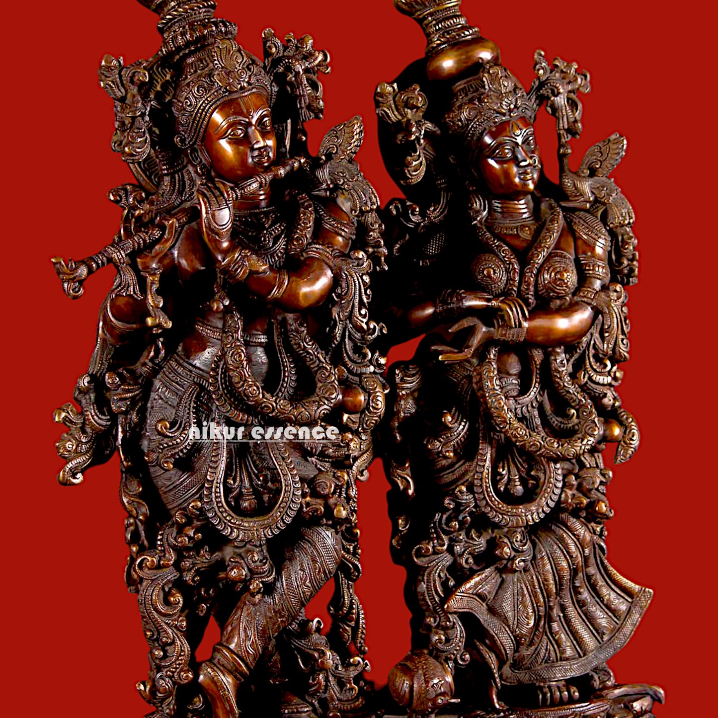 Big Radha Krishna Brass idol - 27 Inch