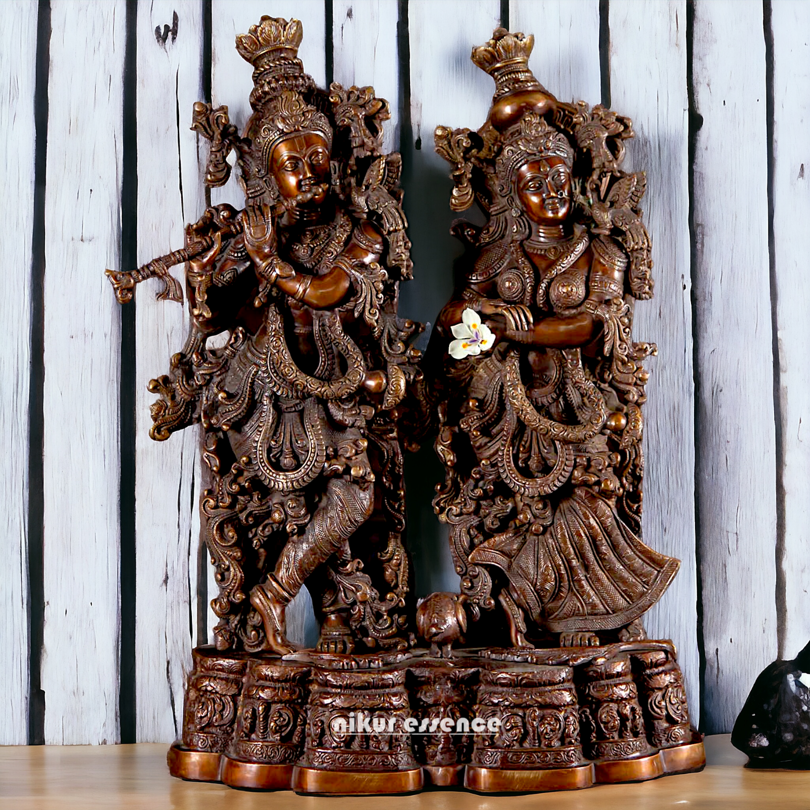 Big Radha Krishna Brass idol - 27 Inch