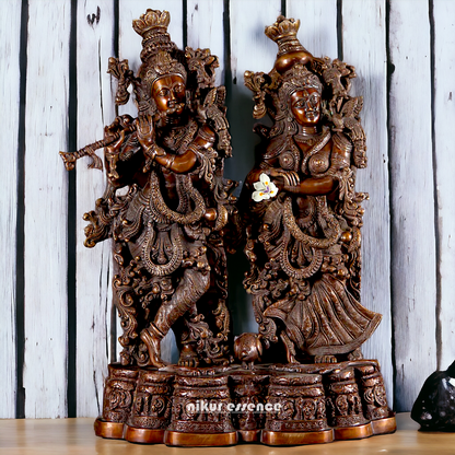 Big Radha Krishna Brass idol - 27 Inch