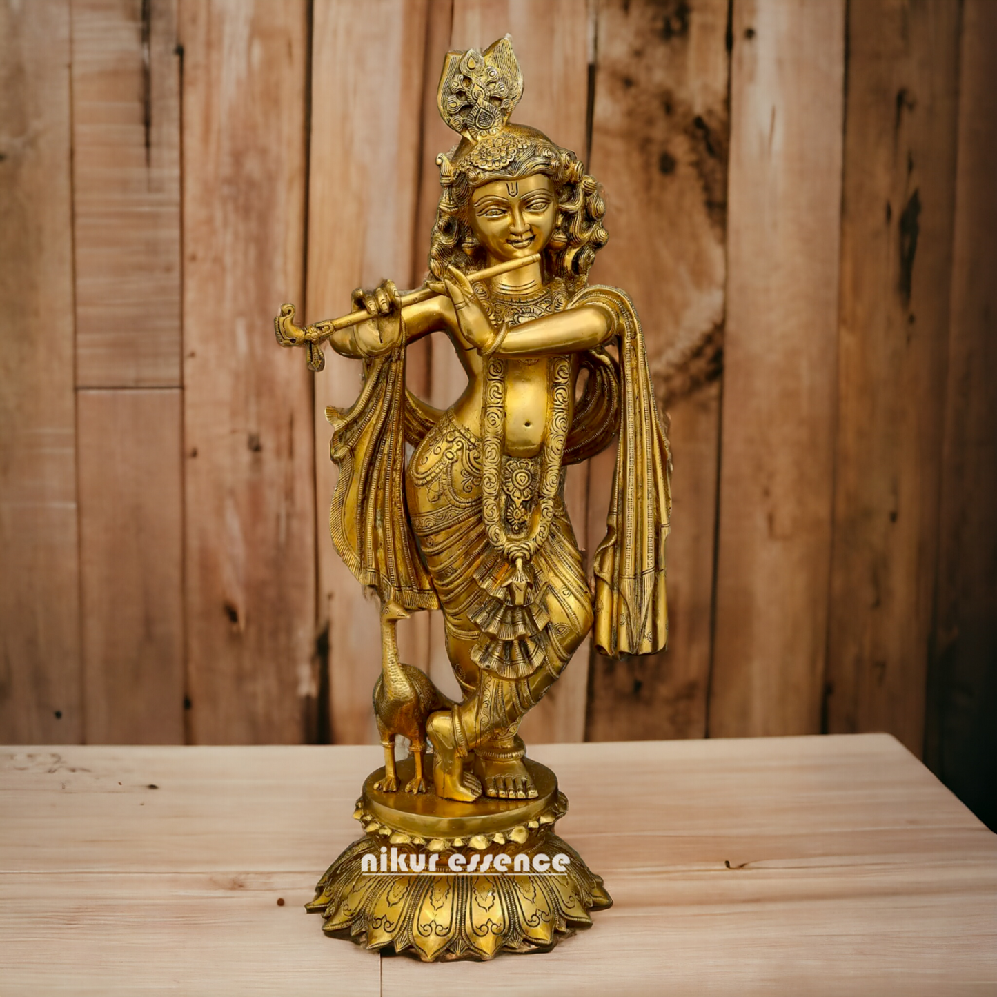 Shop Krishna Beautiful Brass idol - 26 Inches