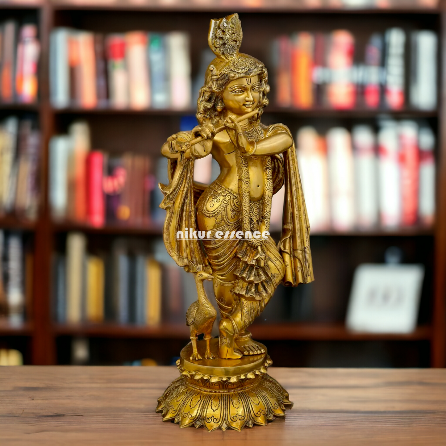 Shop Krishna Beautiful Brass idol - 26 Inches