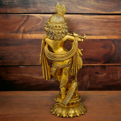 Shop Krishna Beautiful Brass idol - 26 Inches