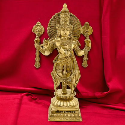 Brass Krishna Standing idol - 24 Inch