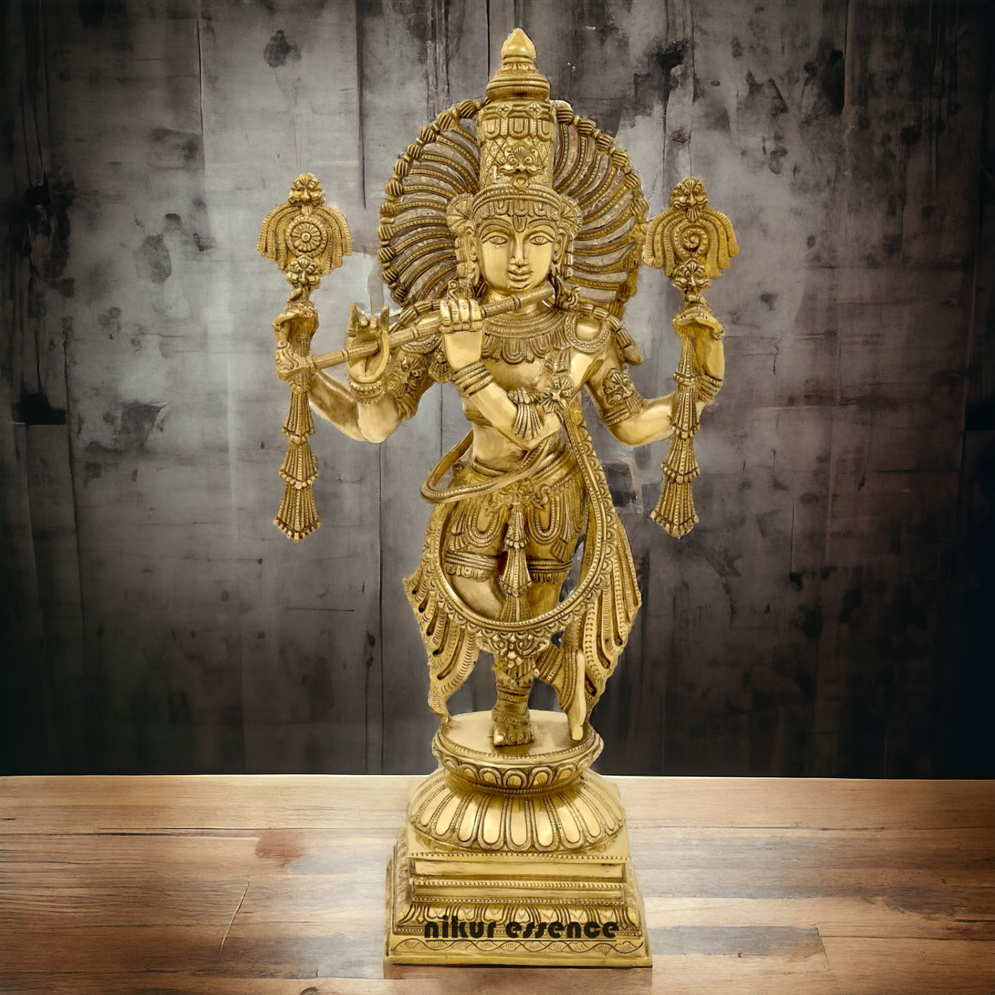 Brass Krishna Standing idol - 24 Inch