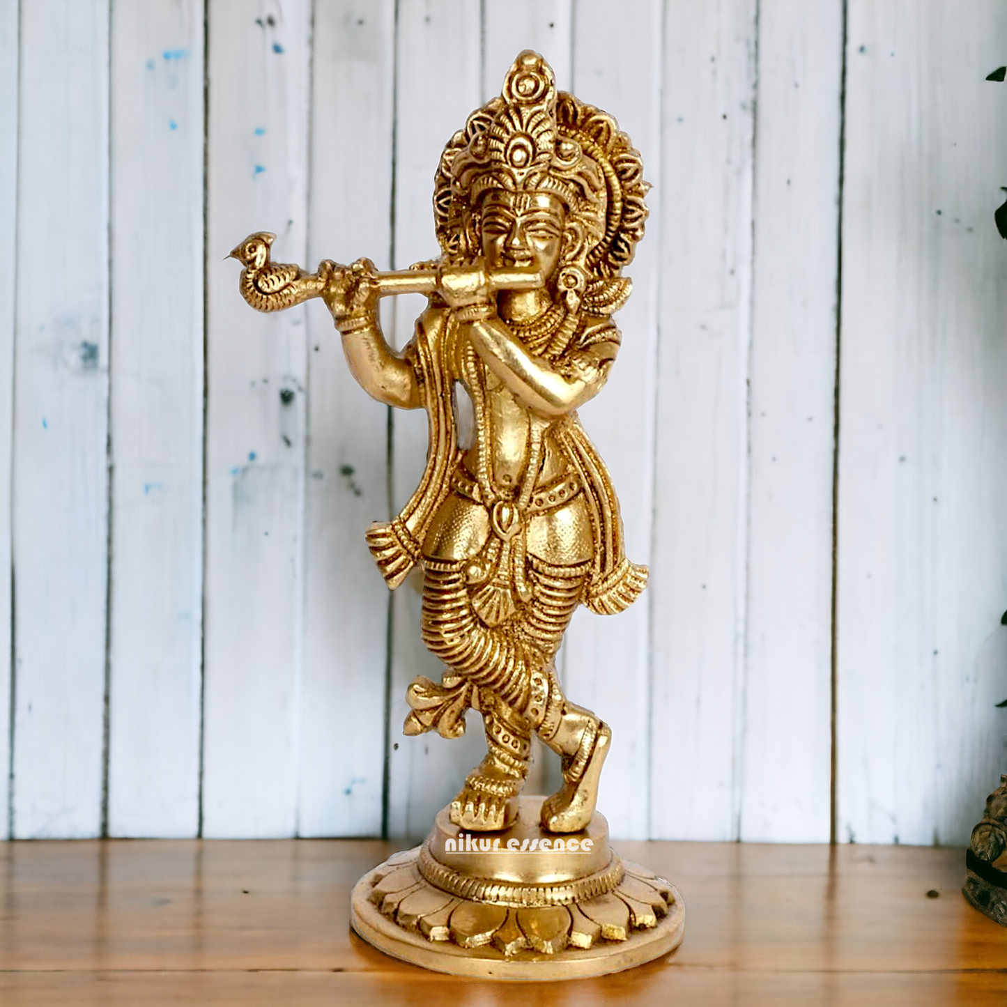 Pure Brass Krishna statue - 7 Inch