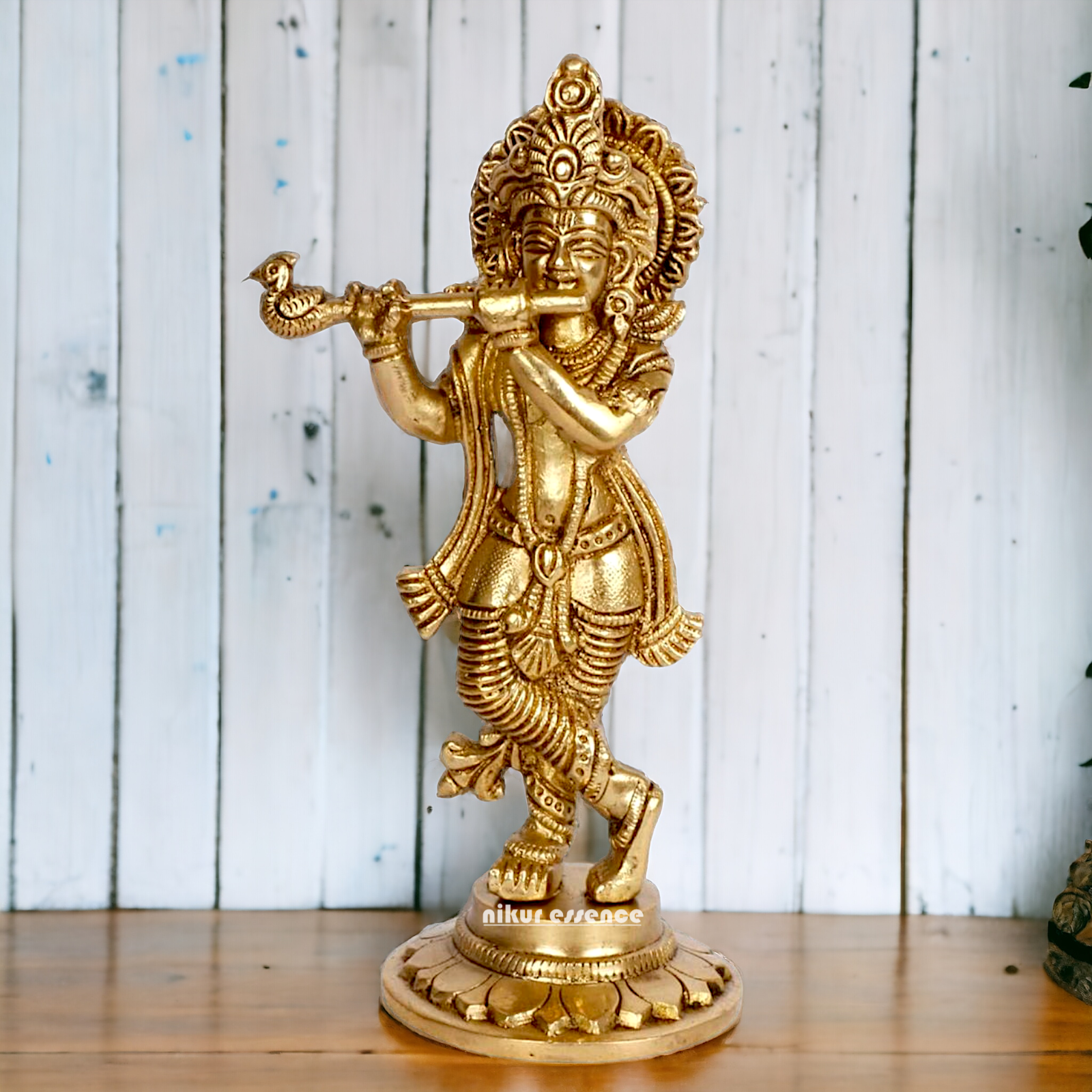 Pure Brass Krishna statue - 7 Inch