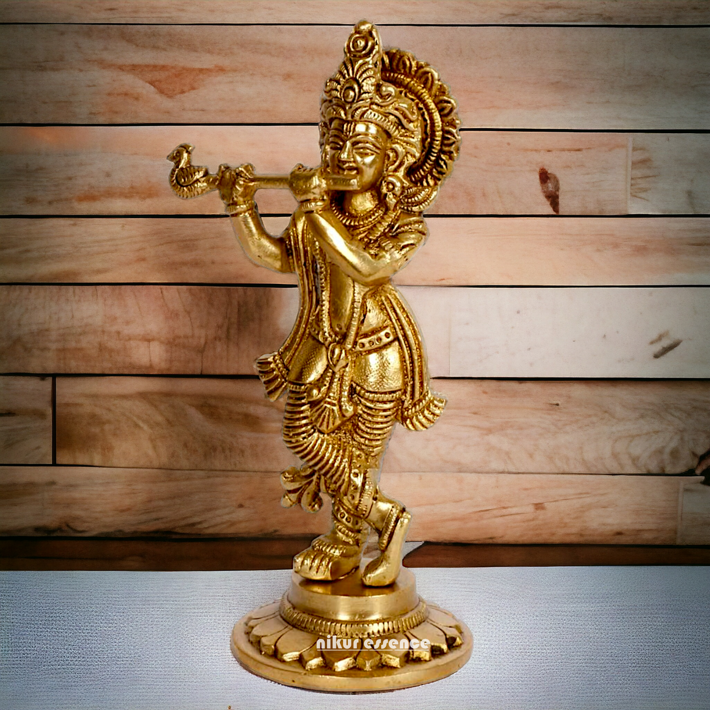 Pure Brass Krishna statue - 7 Inch