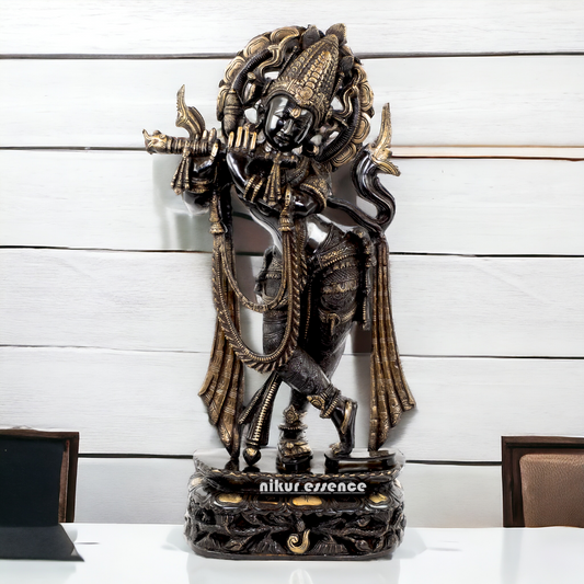 Brass Krishna God Black idol - 22.5 inches