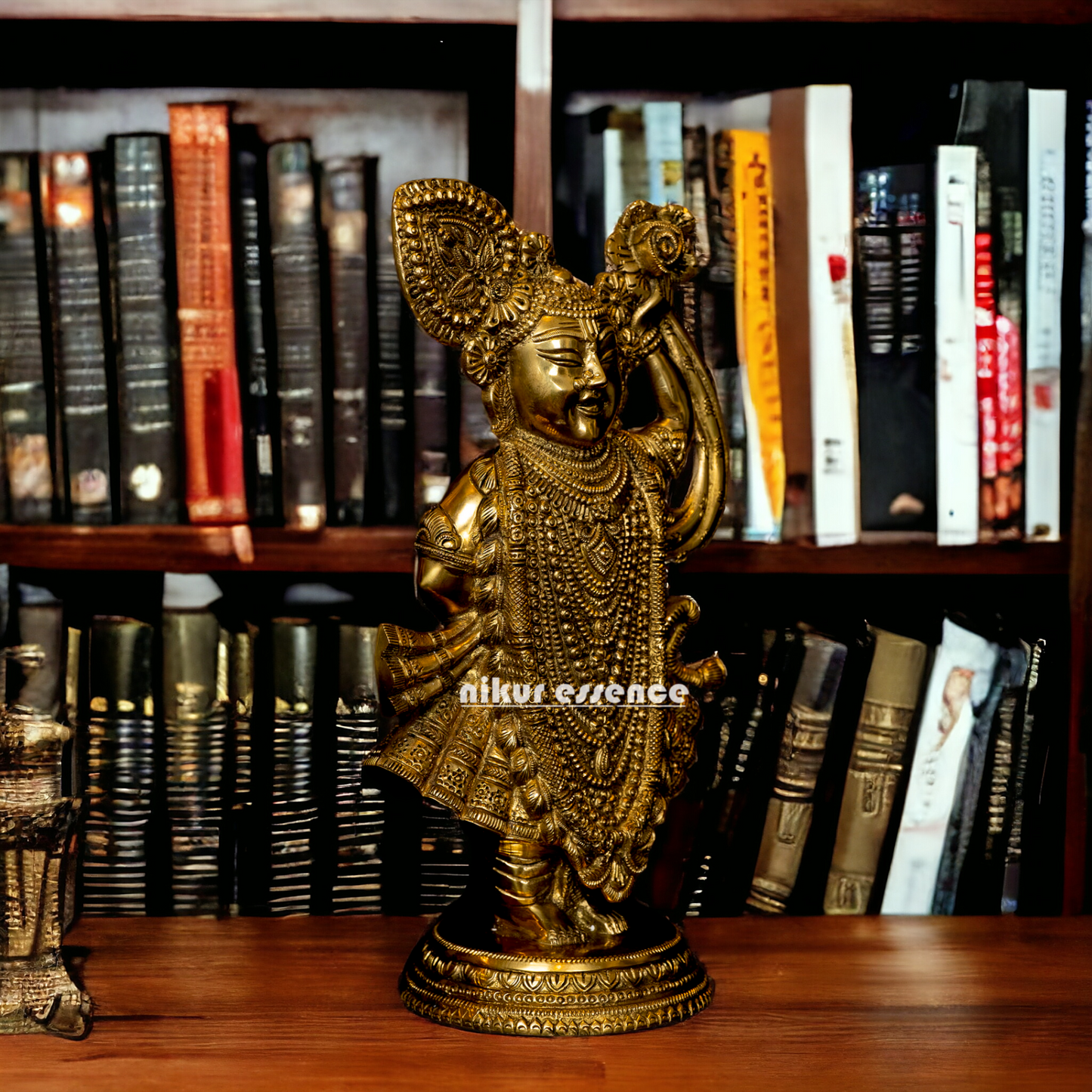 Lord Shrinath ji Brass statue - 11 inches