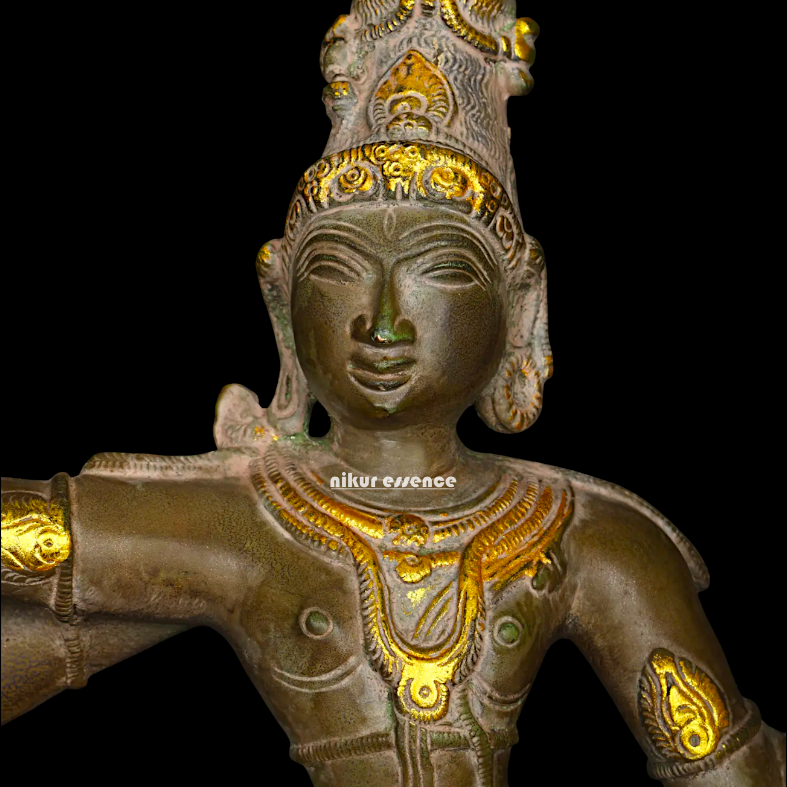 Brass Shiva Dance idol - 14 inches