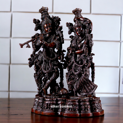 Big Radha Krishna Standing Brass statue - 27 inches